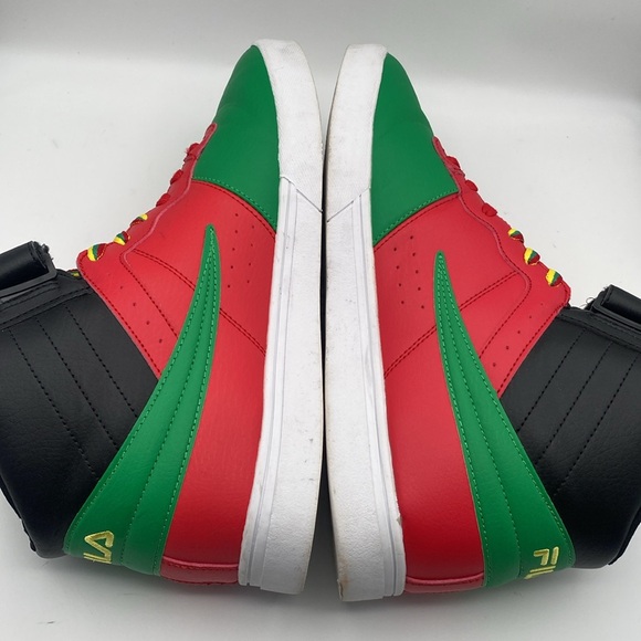 Fila Mens Vulc 13 MP BC Red Black Yellow Casual Sneakers Size 11 - Picture 7 of 9